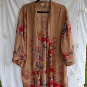 Sheer Floral Kimono